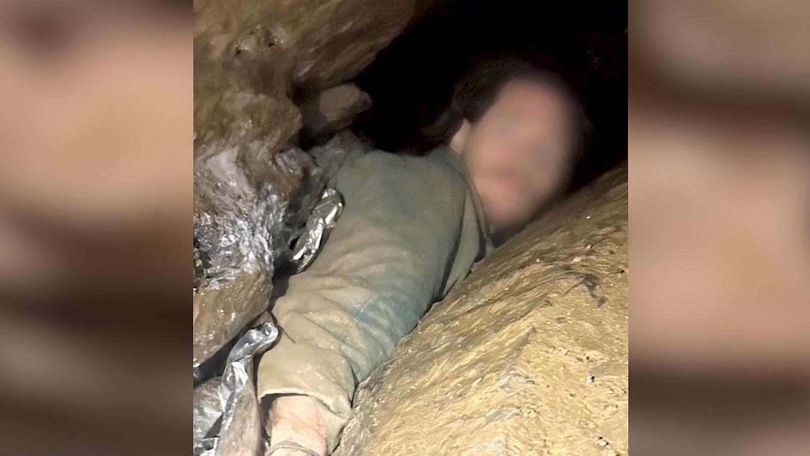 Hiker rescued after being stuck in crevice for hours